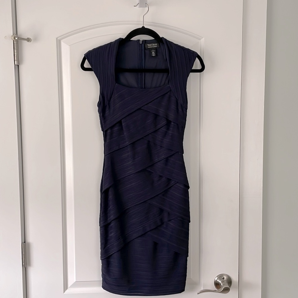 WHBM Navy Blue Dress